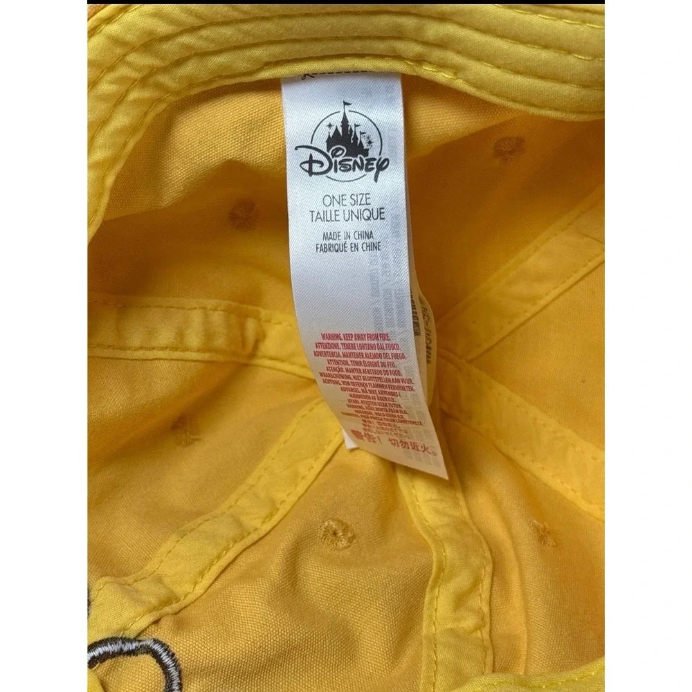 Disney Winnie the‎ Pooh Yellow Baseball Cap One Size Adjustable Strap